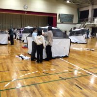 PTA主催防災行事（宿泊体験）