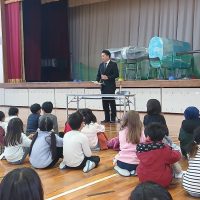 岐阜市長さんご来校