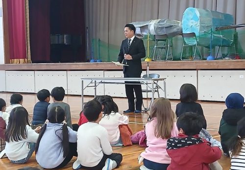 岐阜市長さんご来校