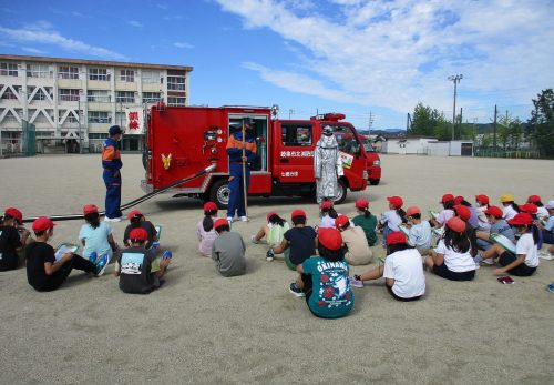 保護中: ３年　七郷消防団から学ぶ