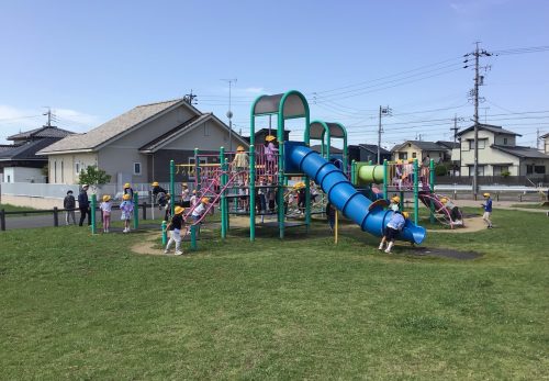 春近親水公園で遊んだよ