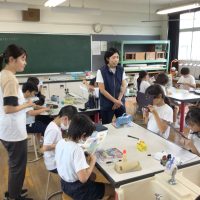 理科クラブ・紙クラフトクラブ　出前授業