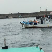 保護中: 活動　漁船クルージング，魚の摑み取り体験
