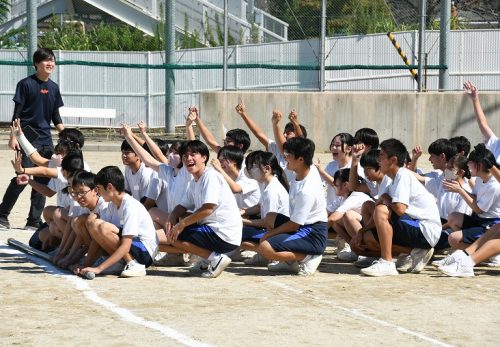 ３年生にとっては最初で最後の体育大会