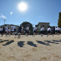 １年生体育大会　きびきびした動きが印象的でした