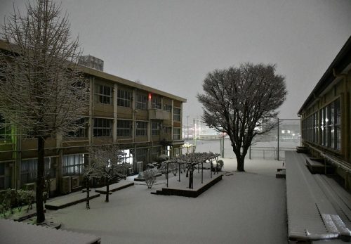 夜が明けたら一面の銀世界