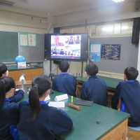 第２回 ４中学校生徒会オンライン会議を行いました