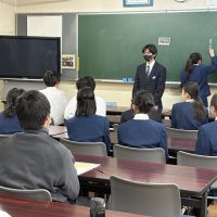 令和７年２月21日（金）　生徒会選挙立候補者の会