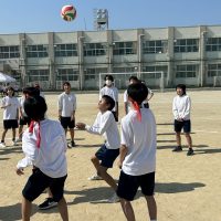 令和７年５月14日（水）　体育大会全校練習＆テント設営