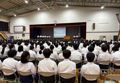 令和７年10月１日（水）　生徒会選挙 立会演説会
