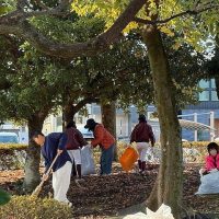 島南公園落ち葉ひろい