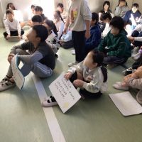 ３月心をつなぐ日の取組（いじめを見逃さない日）