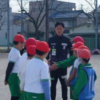 FC岐阜来校！サッカーの楽しさを伝授！