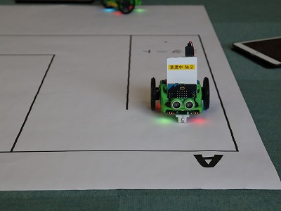 Ｒ７　プロットカーのプログラミングを体験しました