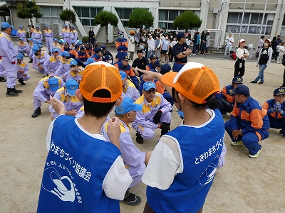 中学生ボランティアが大活躍！常磐校区市民運動会