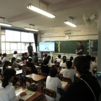 第2回学校運営協議会　授業を観ていただきました。