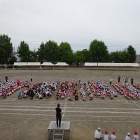 （５月２６日）運動会の全校練習