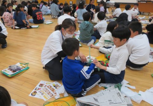 （１１月１３日）防災グッズ作り