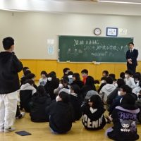 （１２月２２日）市長さんが来校されました